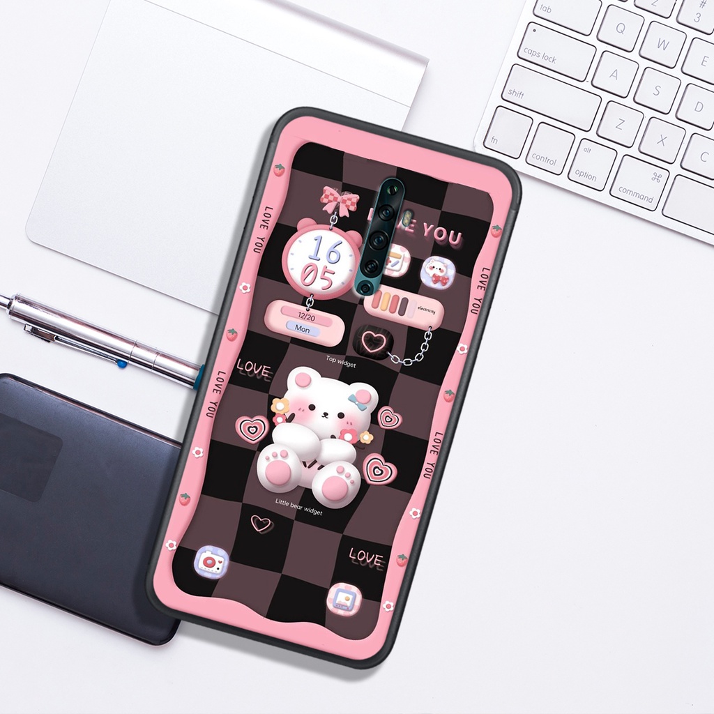 Ốp Lưng OPPO K3 - REALME X - RENo - RNEO 2 - RENO 2F , In Hình Gấu&Thỏ Siêu Cute và Đẹp.