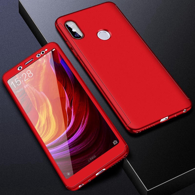 Ốp Điện Thoại + Kính Cường Lực Bảo Vệ Toàn Diện Cho OPPO A31 2020 A52 A92 A12 A12E A9 2020 A5 2020 A3S A5S A7 A37 A37F A33 A33W Neo 7 9 C1 C2 360° Ốp Điện Thoại Bảo Vệ 360 Độ