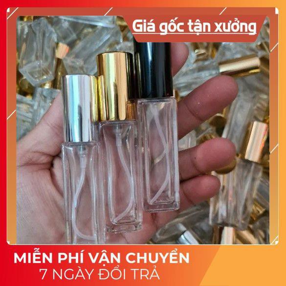 Lọ Chiết Nước Hoa ❤ GIÁ TẬN GỐC ❤ Chai lọ chiết nước hoa 10ml 5ml vuông đựng dầu thơm , phụ kiện du lịch