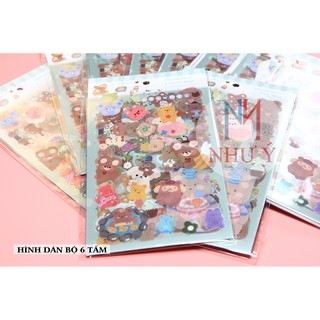 Sticker HÌNH DÁN BỘ 6 TẤM