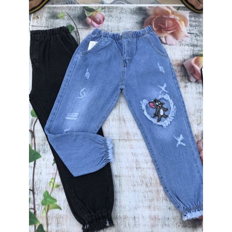 combo 2 quần baggy jean rách tua lai | BigBuy360 - bigbuy360.vn