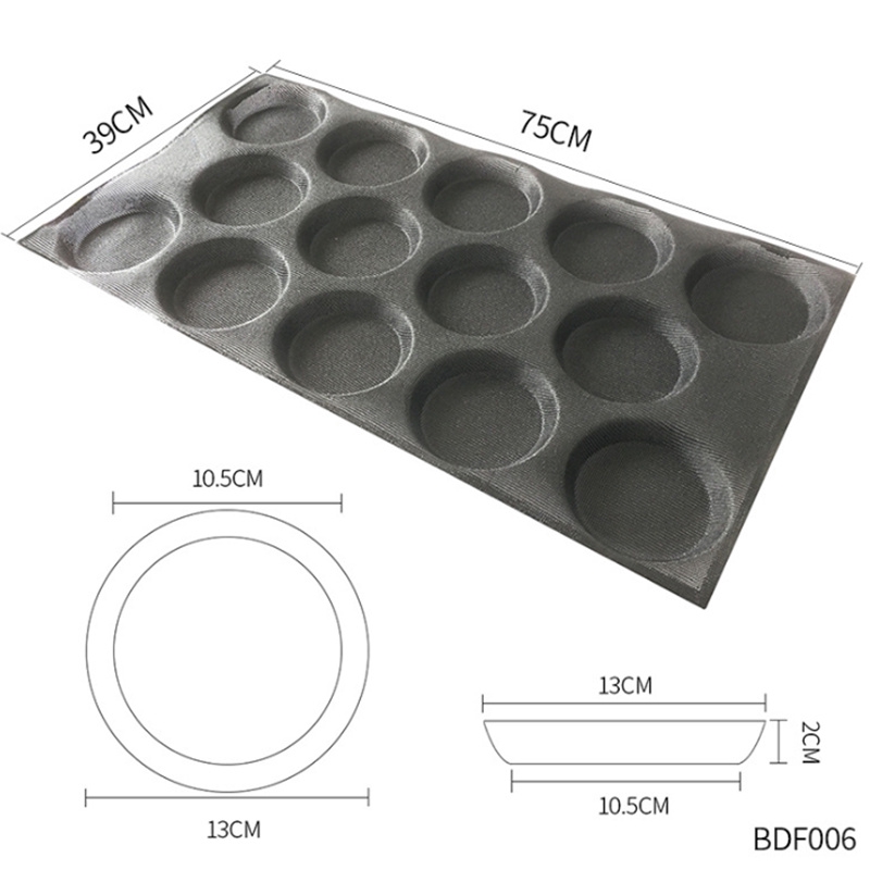 Khuôn Silicone Không Dính Dùng Làm Bánh Hamburger Tiện Dụng
