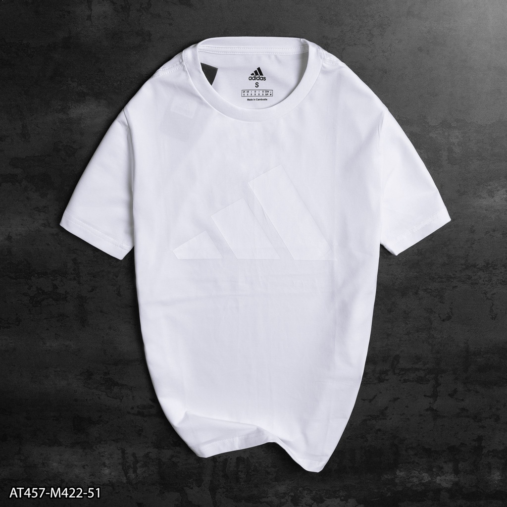 Áo thun Adidas in logo cùng màu 100% Cotton AT457 - áo thun nam VNXK