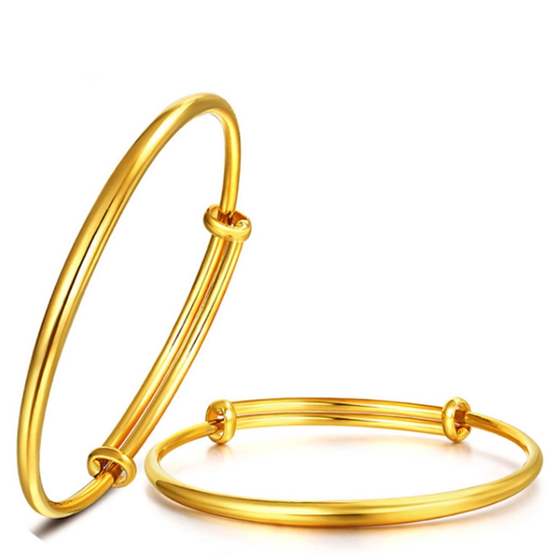 Vòng Tay May Mắn Mạ Vàng 24K EMAS BANGKOK GELANG TANGAN DEWASA Thời Trang Cho Nữ