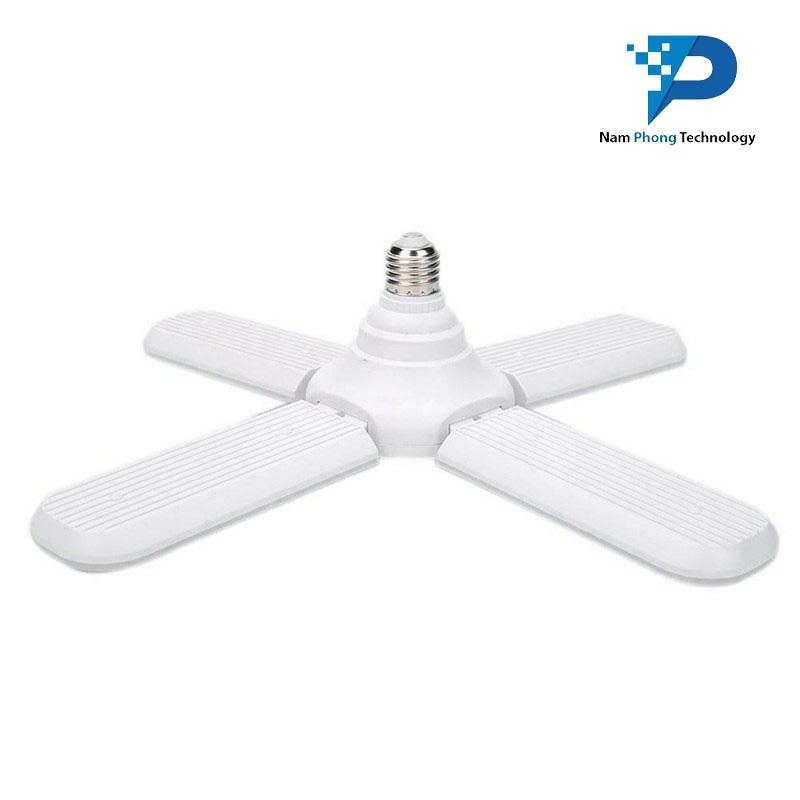 ĐÈN LED E27 4 CÁNH (ĐÈN HÌNH CÁNH QUẠT) CÔNG SUẤT 60W, BÓNG ĐÈN SIÊU SÁNG, TIẾT KIỆM ĐIỆN NĂNG