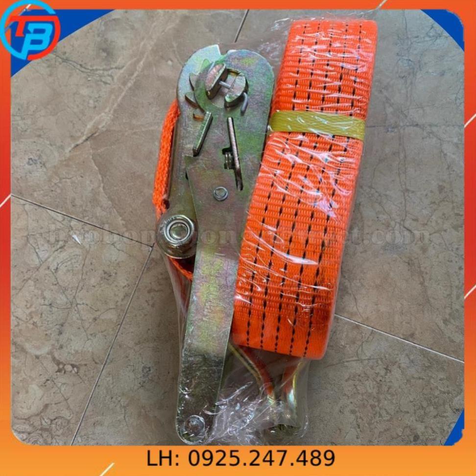 Dây cảo chằng hàng tăng đơ bản 2,5cm tăng chỉnh, cố định hàng hóa (chiều dài 3,4,5,6,8m tải trọng 800kg)