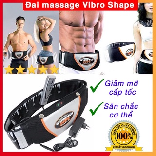 Đai Vibro Shape mát xa nóng giảm mỡ bụng