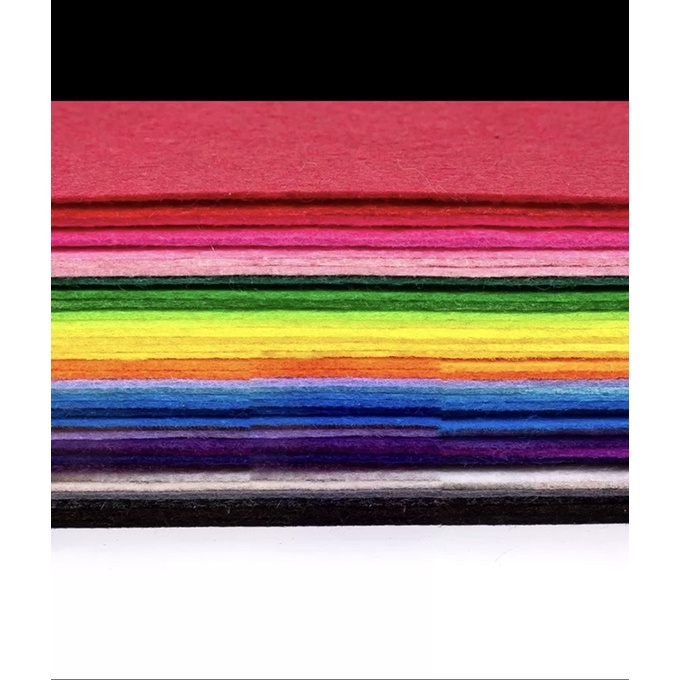 Set 40 tấm vải nỉ đủ màu sắc - Size 10x10