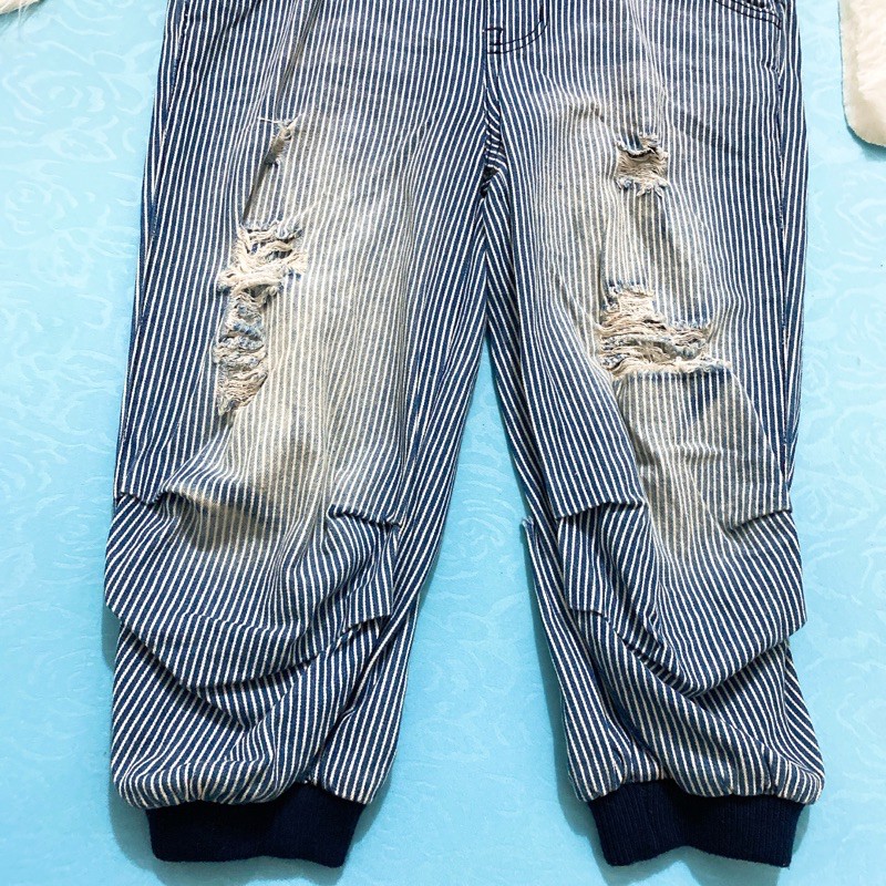 Đồ bay jeans sọc lửng size S