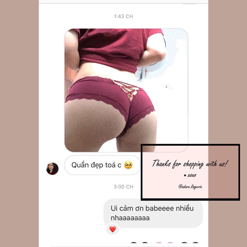 QUẦN LÓT DÂY ĐAN CHÉO THUN SATIN CO DÃN MÃ: 9305