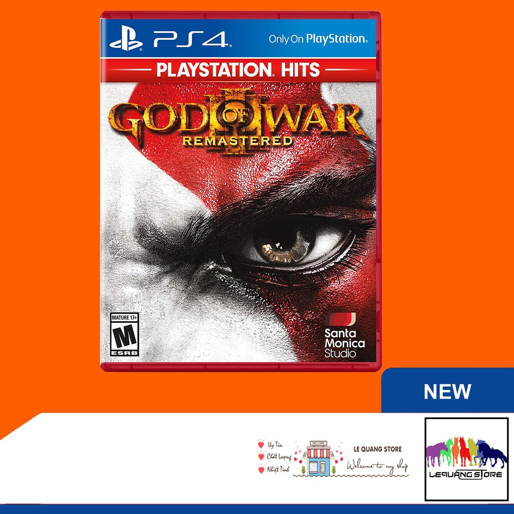 Đĩa game PS4: God of war 3 Remastered