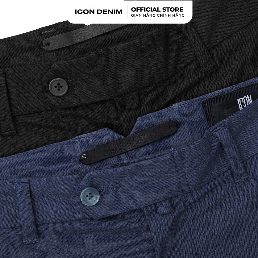 Quần Short Tây Nam ICON DENIM Chất Linen Lưng Tab