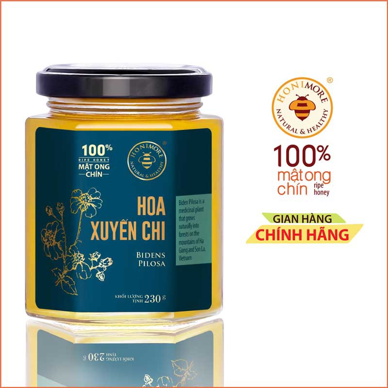 Mật ong rừng nguyên chất Honimore Hoa Xuyến chi 230g - làm đep da, tốt cho dạ dày, bổi bổ sức khỏe