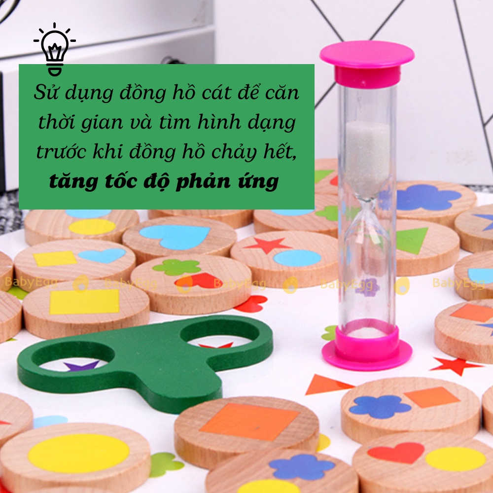 ĐỒ CHƠI GIÁO DỤC board game nhóm rèn luyện trí tuệ tư duy thông minh cho bé trai bé gái 4 5 6 7 8 tuổi Finding the shap