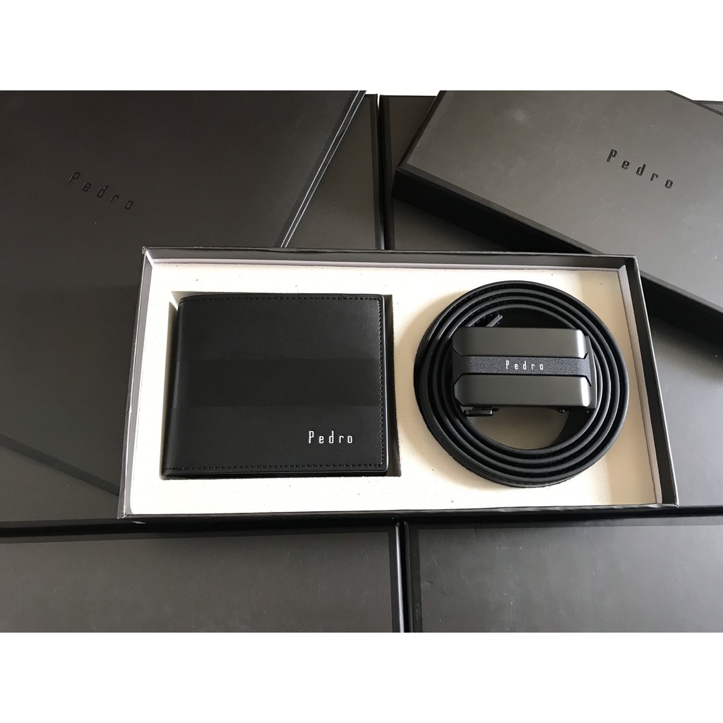 Set ví dây nịt Perdro XUẤT XỊN full box và túi giấy