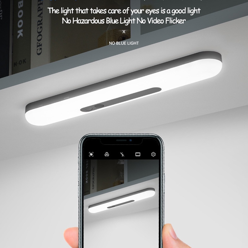 Thanh Đèn Led Từ Tính Không Dây Cảm Ứng Thông Minh Có Thể Sạc Lại Dành Cho Tủ Quần Áo