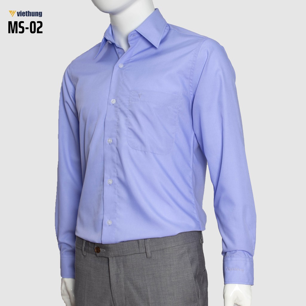 Áo Sơ Mi Nam Trơn Tay Ngắn Tay Dài Form Rộng Big Size Vải Lon Mỹ Thấm Hút Mồ Hôi Sơ Mi Dáng Suông Việt Hưng | BigBuy360 - bigbuy360.vn