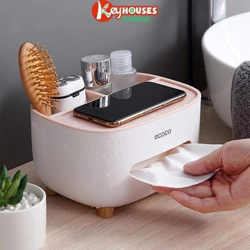 HỘP ĐỰNG GIẤY ĂN ECOCO ĐỂ BÀN XINH XẮN