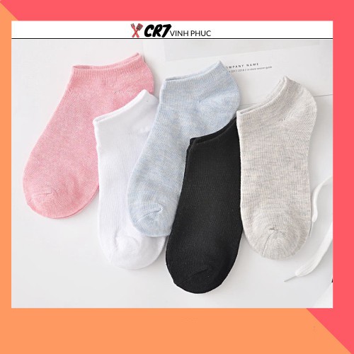 [FREESHIP 50K]Tất Vớ Nữ Ulzzang Cotton Trơn Cổ Ngắn mềm mại 88157