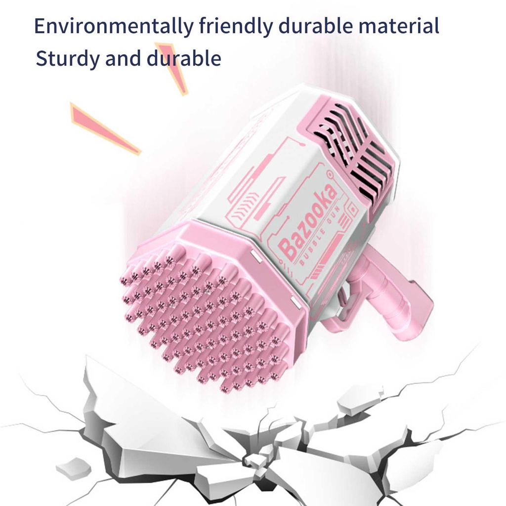 Máy thổi bong bóng xà phòng 69 lỗ tiện lợi cho trẻ em