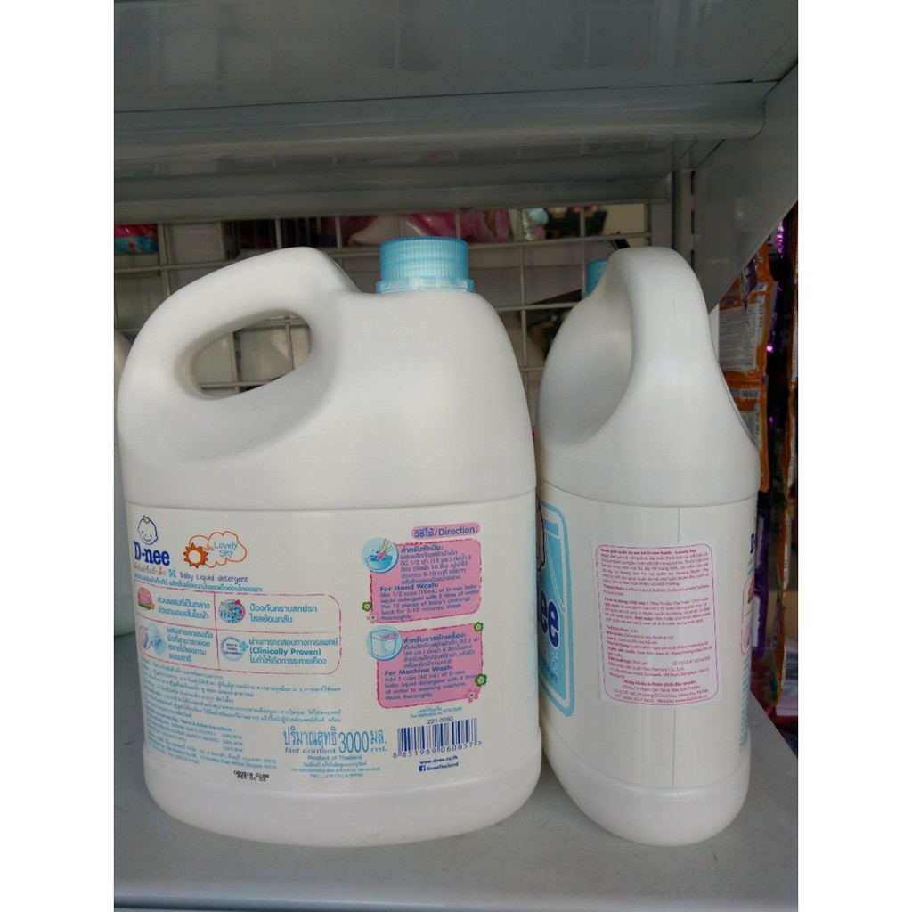 Nước giặt xả Dnee Thái Lan 3000ml