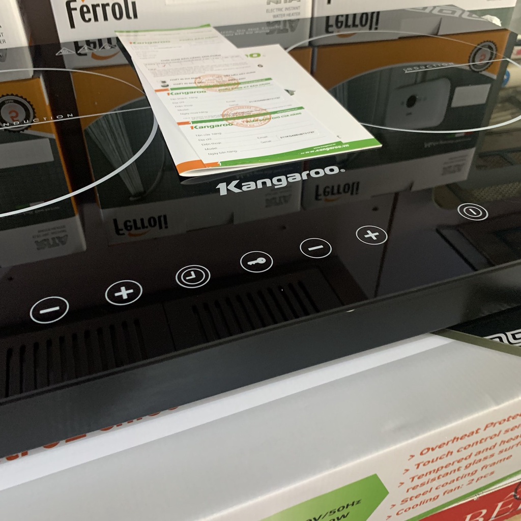 Bếp điện từ đôi Kangroo KG498N