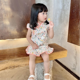 Đầm Sườn Xám Cách Tân Xinh Xắn Cho Bé Gái Từ 0-3 Tuổi
