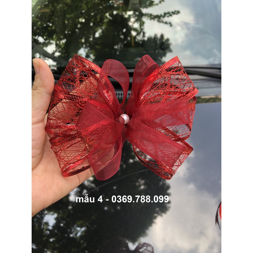 Nơ các màu trang trí set quà, giỏ hoa quả, quà tết