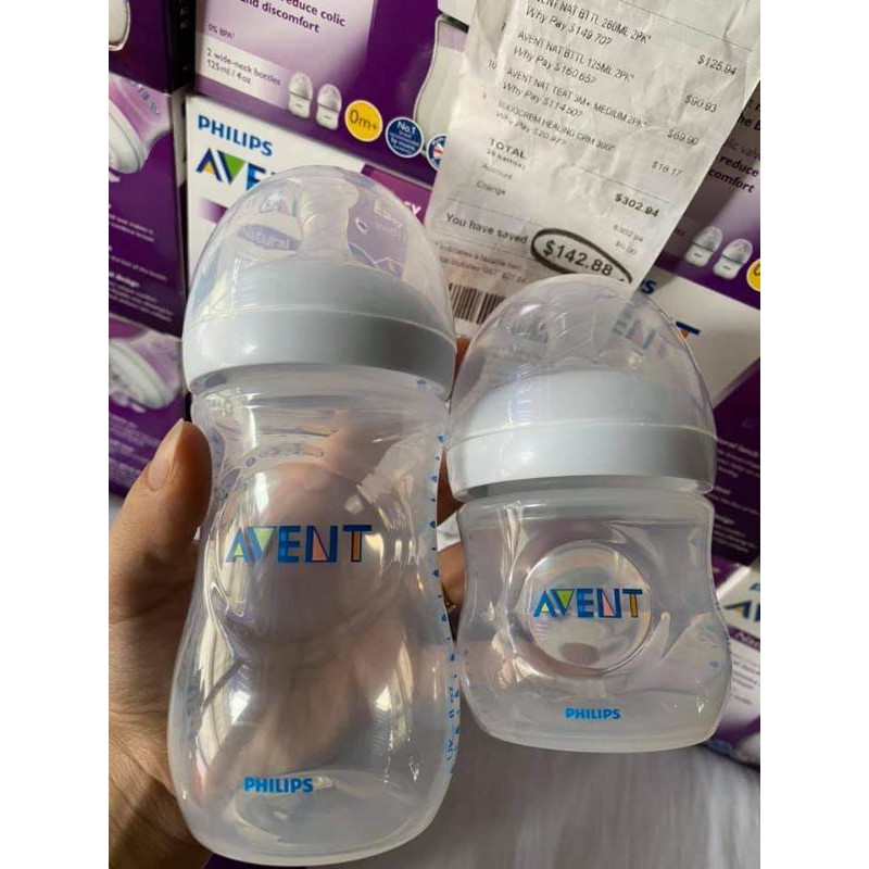 Bình sữa Philips Avent nhựa PP an toàn, mô phỏng tự nhiên