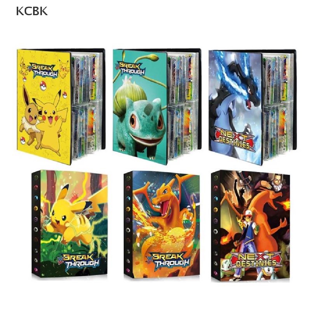 KC 6 Pocket Album Pokemon Book Cartoon Pikachu Playing Game Map Pokémon Holder BK