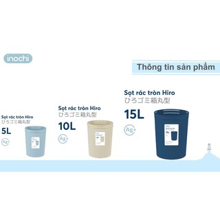 Sọt rác mini thông minh nhựa tròn inochi 5l-10l-15l
