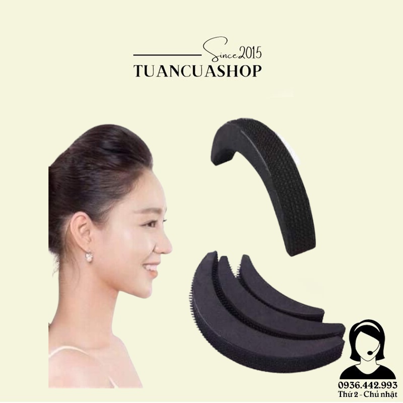 Bộ 3 đệm phồng tóc mái siêu nhẹ