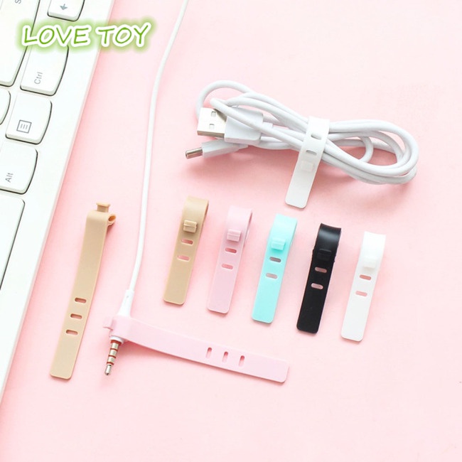 Bộ 4 Dây Quấn Tai Nghe Chống Thất Lạc Bằng Silicon Mềm Có Thể Tái Sử Dụng
