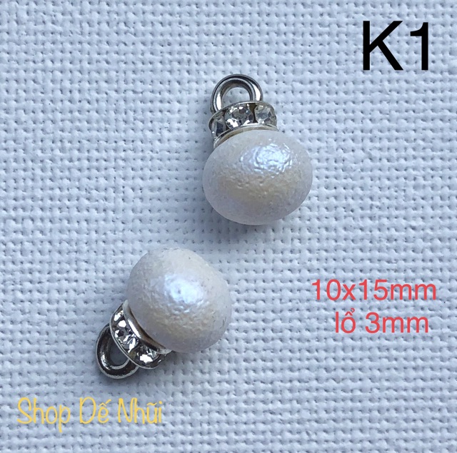 2 Charm Ánh Xà Cừ Vỏ Ốc