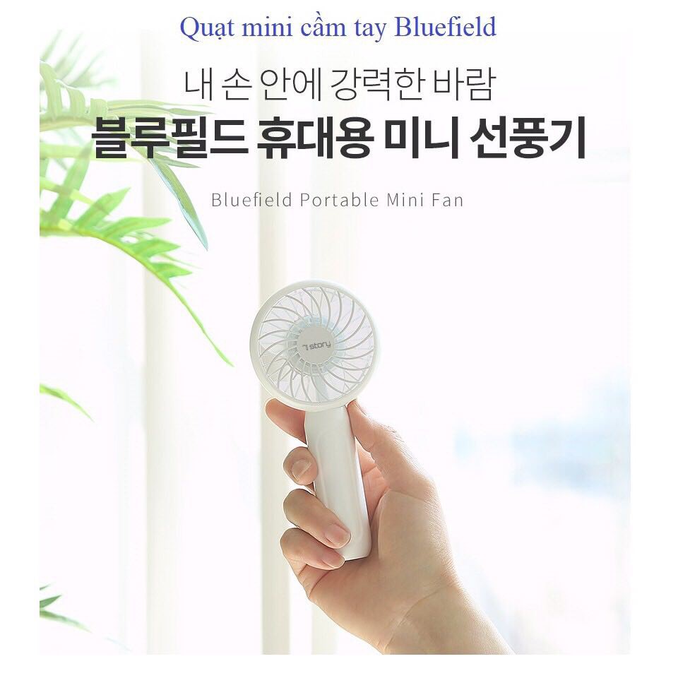 Quạt mini cầm tay Bluefield thương hiệu cao cấp Hàn Quốc 7story nhập khẩu chính hãng