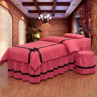 Ga giường spa , phun xăm bộ 4 món, màu hot, kích thuớc yêu cầu