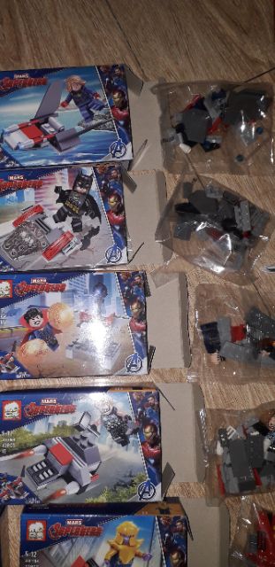 Sét 12 hộp lắp ráp LegoSuper Heroes mars 1164 máy bay chiến đấu