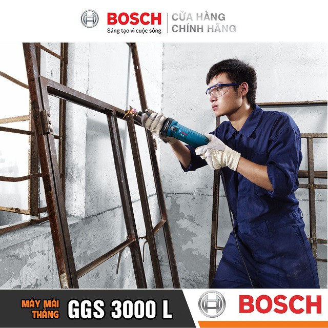 [CHÍNH HÃNG] Máy Mài Thẳng Bosch GGS 3000 L (6MM-300W), Giá Đại Lý Cấp 1, Bảo Hành Tại Các TTBH Toàn Quốc