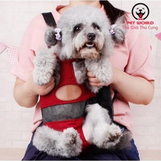 Địu chó mèo chất liệu vải cao cấp, siêu bền