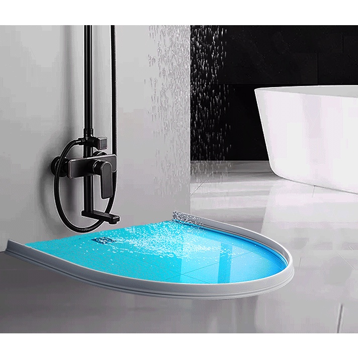 Dải silicon chặn nước, thanh ngăn nước phòng tắm, nhà vệ sinh, máy giặt và bồn rửa
