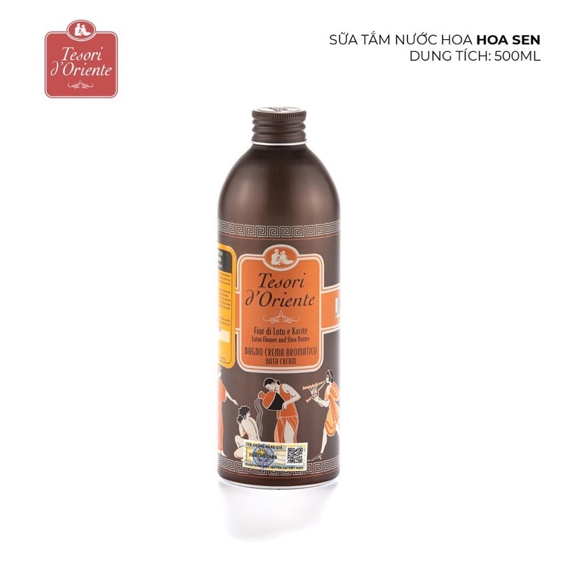 Sữa Tắm Tesori Trắng Da, Hương Nước Hoa -500ML | Tesori D’Oriente Cao cấp Italia Có Team Đầy Đủ- Tặng Vòi