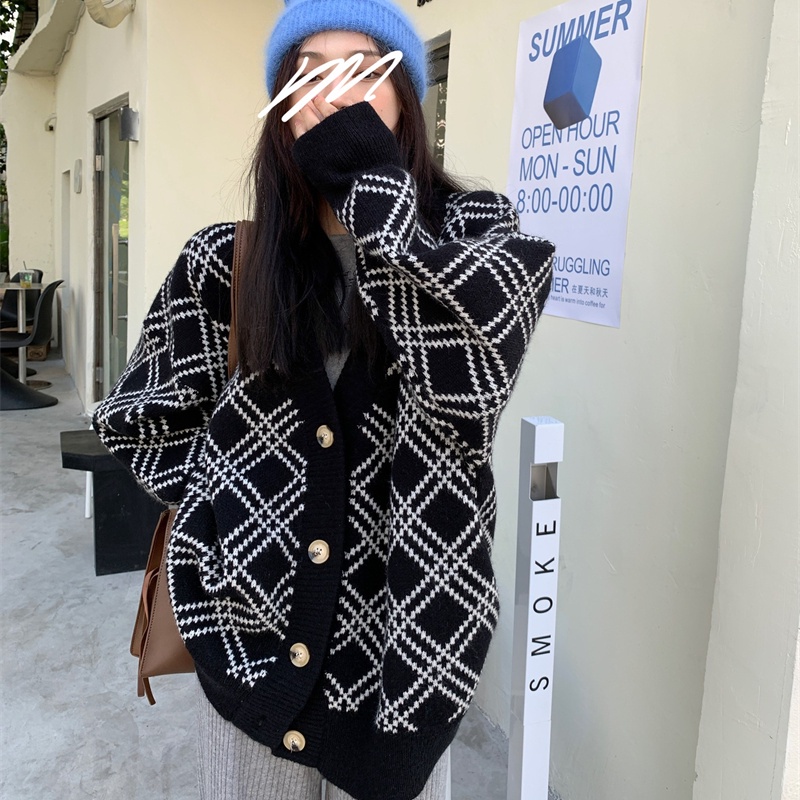 Áo khoác Cardigan dệt kim tay dài phong cách Hàn Quốc | BigBuy360 - bigbuy360.vn
