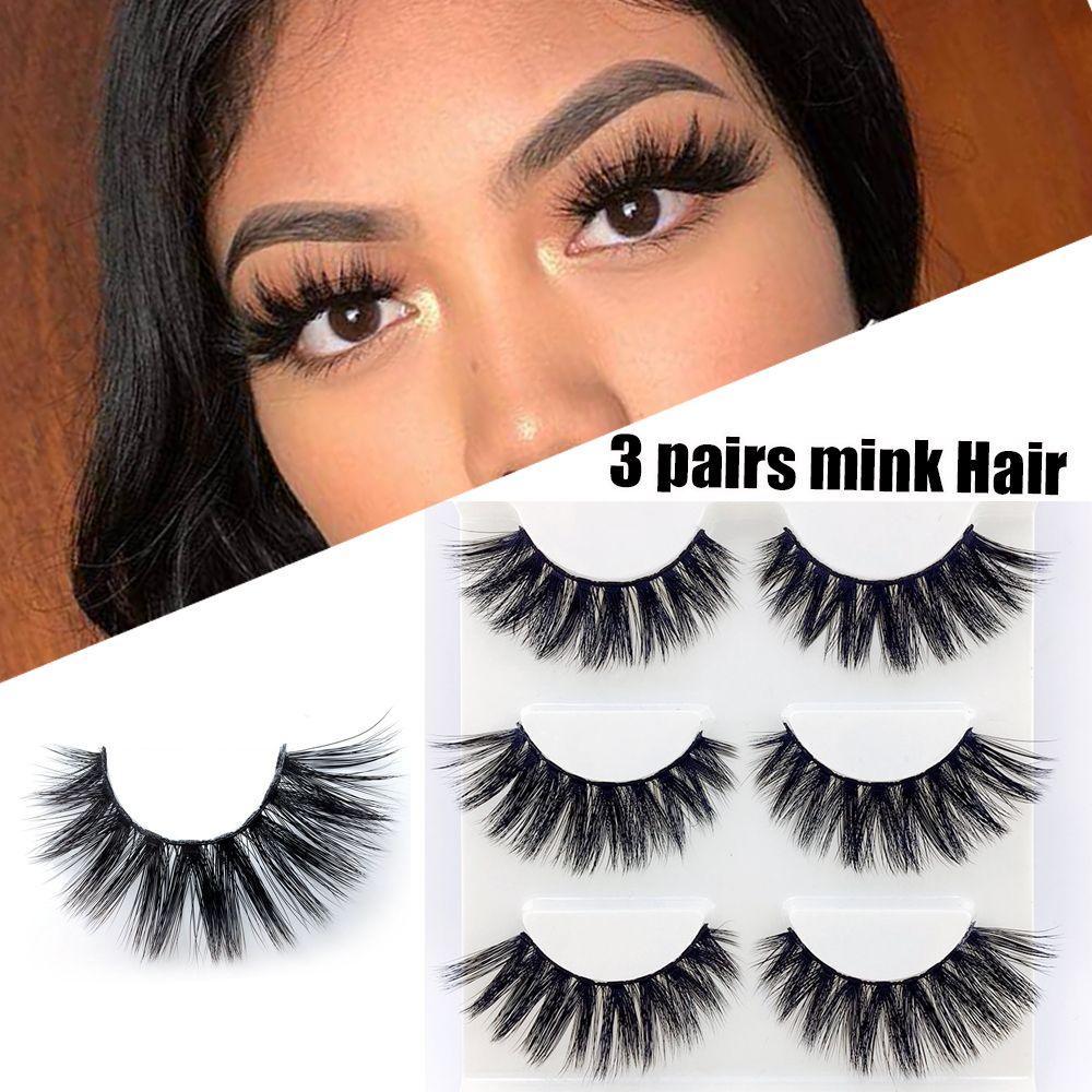 Bộ 3 Cặp Lông Mi Giả SKONHED Nhẹ Nhàng Tự Nhiên