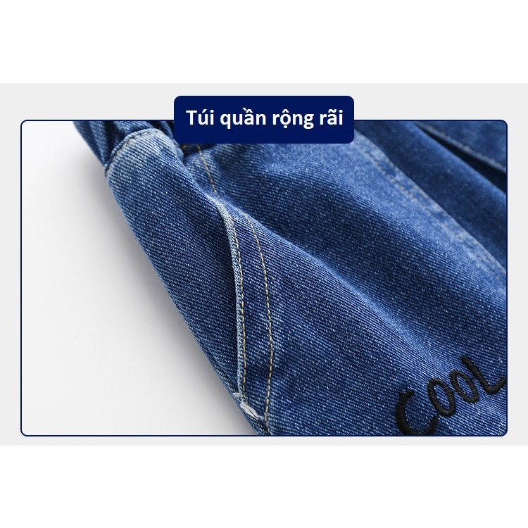 Quần bò bé trai hàn quốc short jean cho trẻ em 2 đến 7 tuổi SKIDS