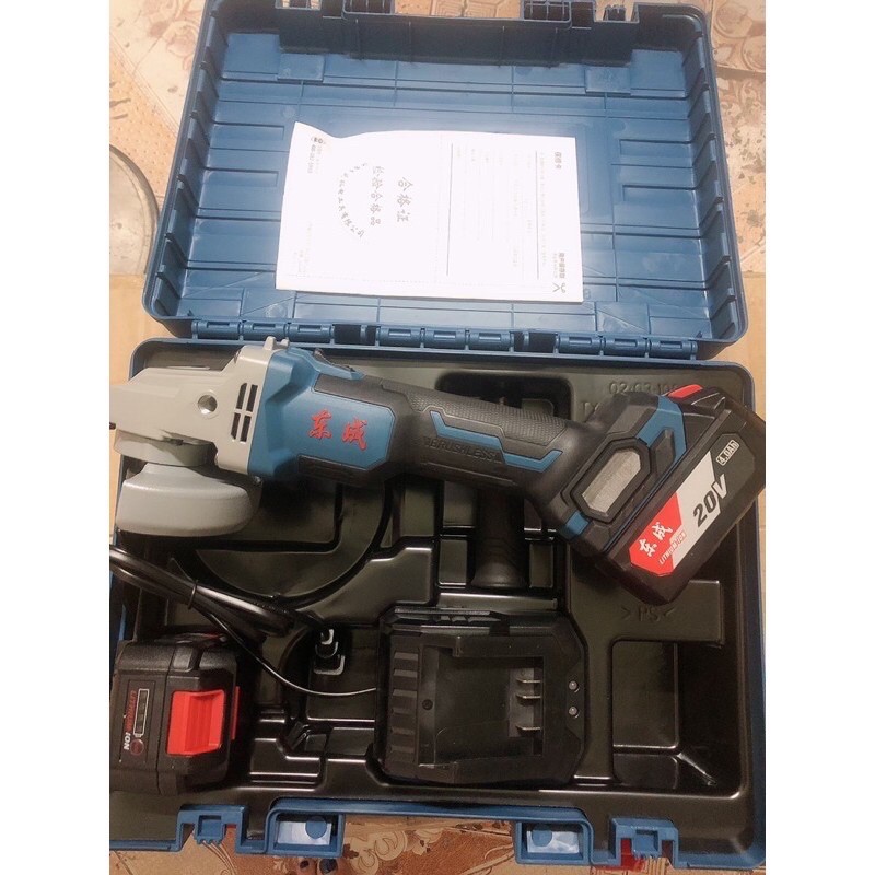 Máy mài góc dùng pin DONGCHENG DCMS03-100  mẫu mới hàng chính hãng Nội Địa