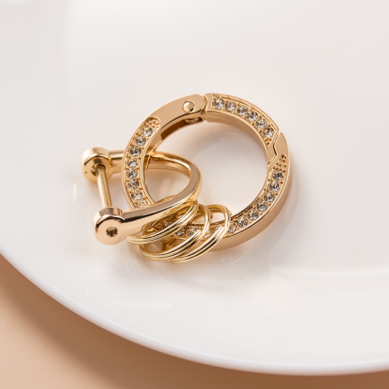 Móc Khóa Hình Móng Ngựa Đính Đá Sang Trọng