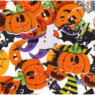 Nút gỗ chủ đề Halloween