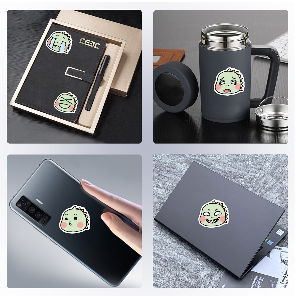 Bộ Sticker dán chủ đề Khủng long dễ thương mới nhất 2021
