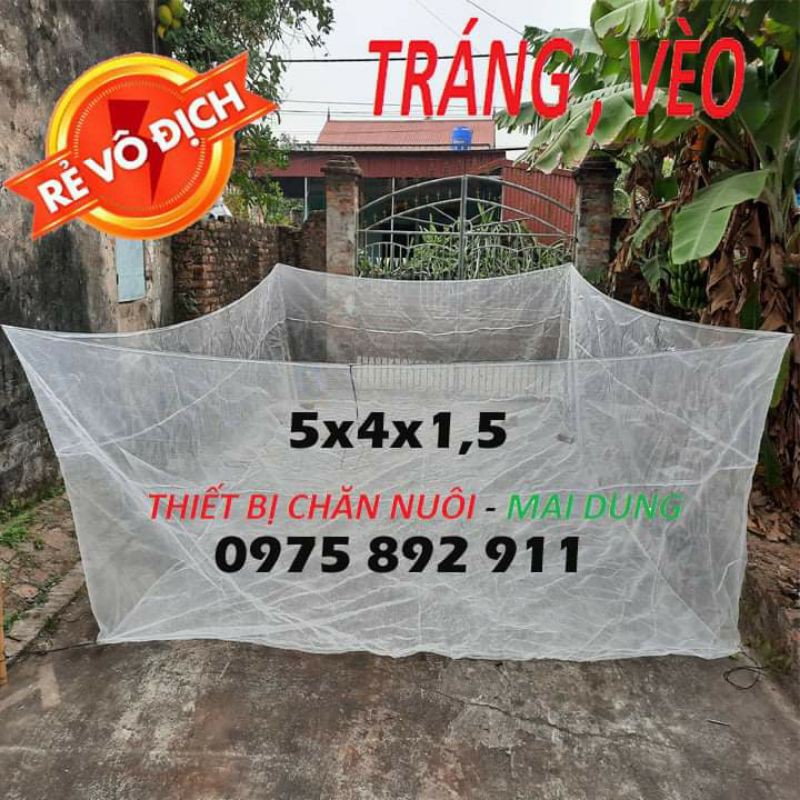 Tráng nuôi ốc , cá ,ếch loại 20m vuông cao 1,5m - giá xưởng