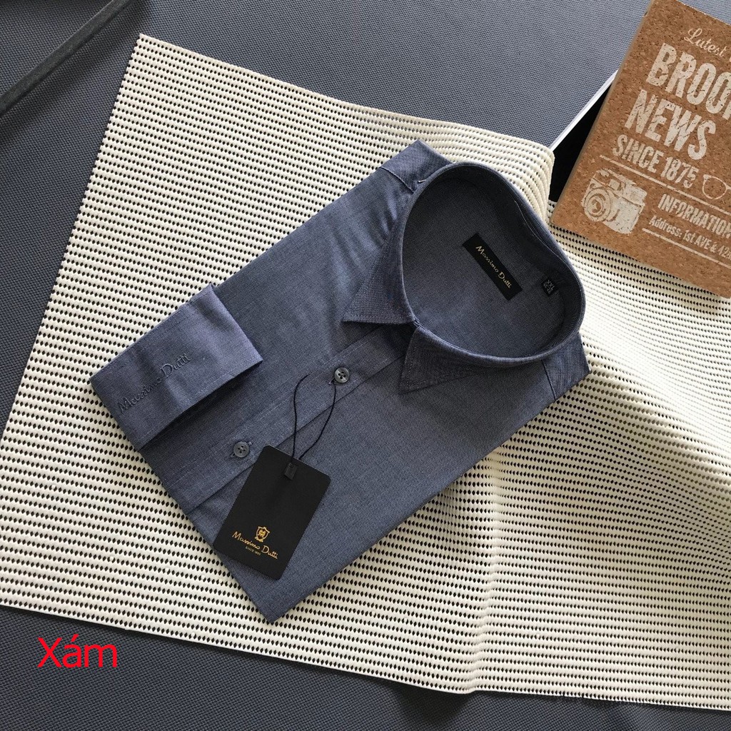 Áo sơ mi nam dài tay công sở chất kate gân cực đẹp ASMDBP002 | BigBuy360 - bigbuy360.vn